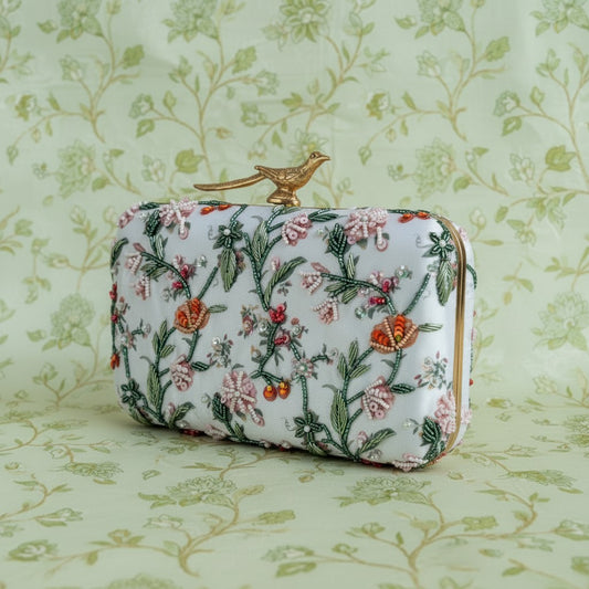 Vienna Rectangular Clutch (ST1176) (Bird Clasp)