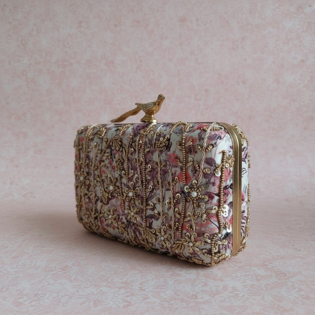 Amalfi Rectangular Clutch (ST1175) (Bird Clasp)