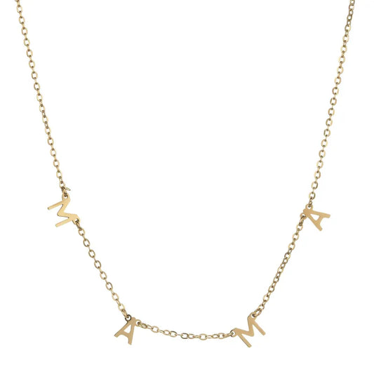 Mama Chain Necklace (ST799) (Gold)