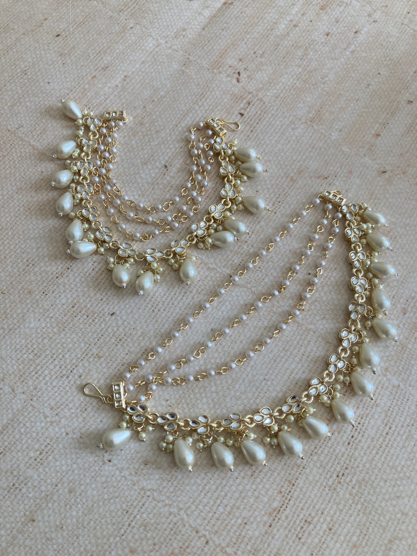Gold Pearl Ear Chains/Kaan Chain (ST1078)