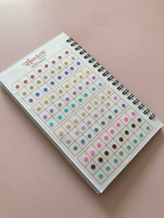 Plain Pastel Round 960 Bindi Booklet (ST911)