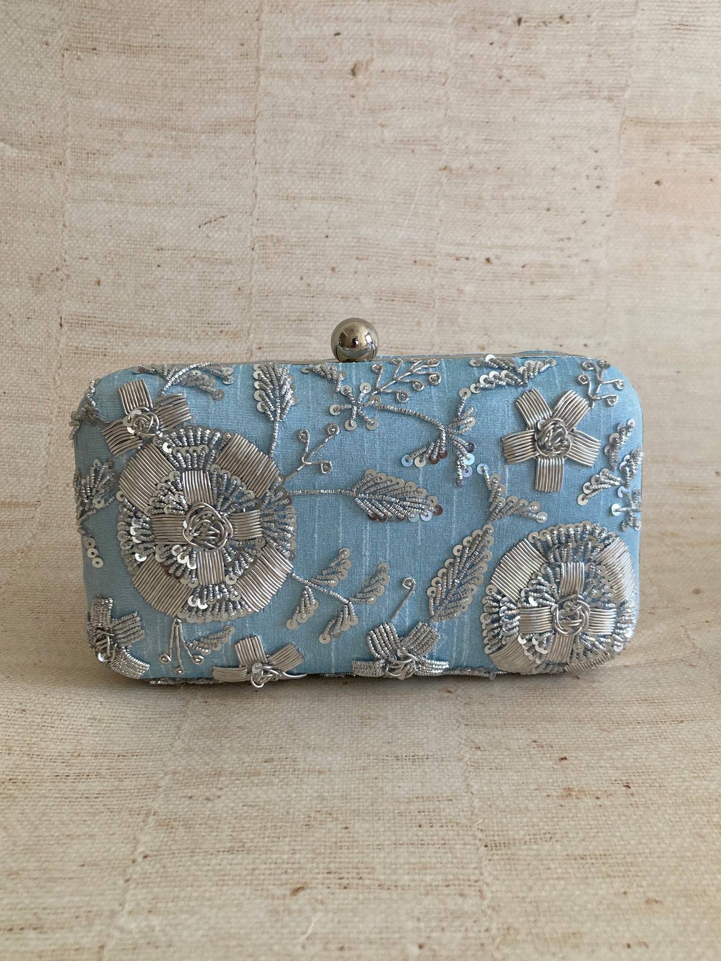Thea Rectangular Clutch (ST1075) (Blue)