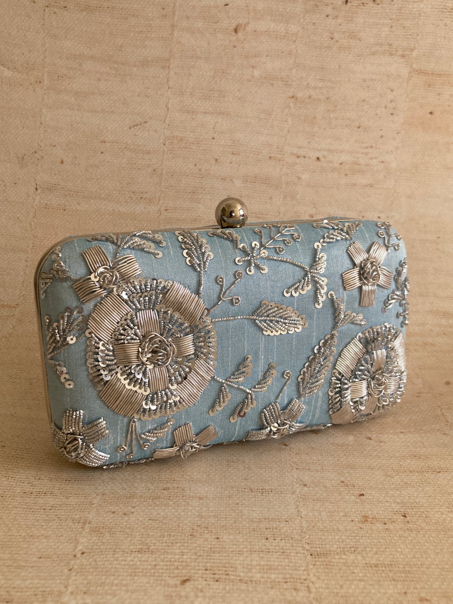 Thea Rectangular Clutch (ST1075) (Blue)