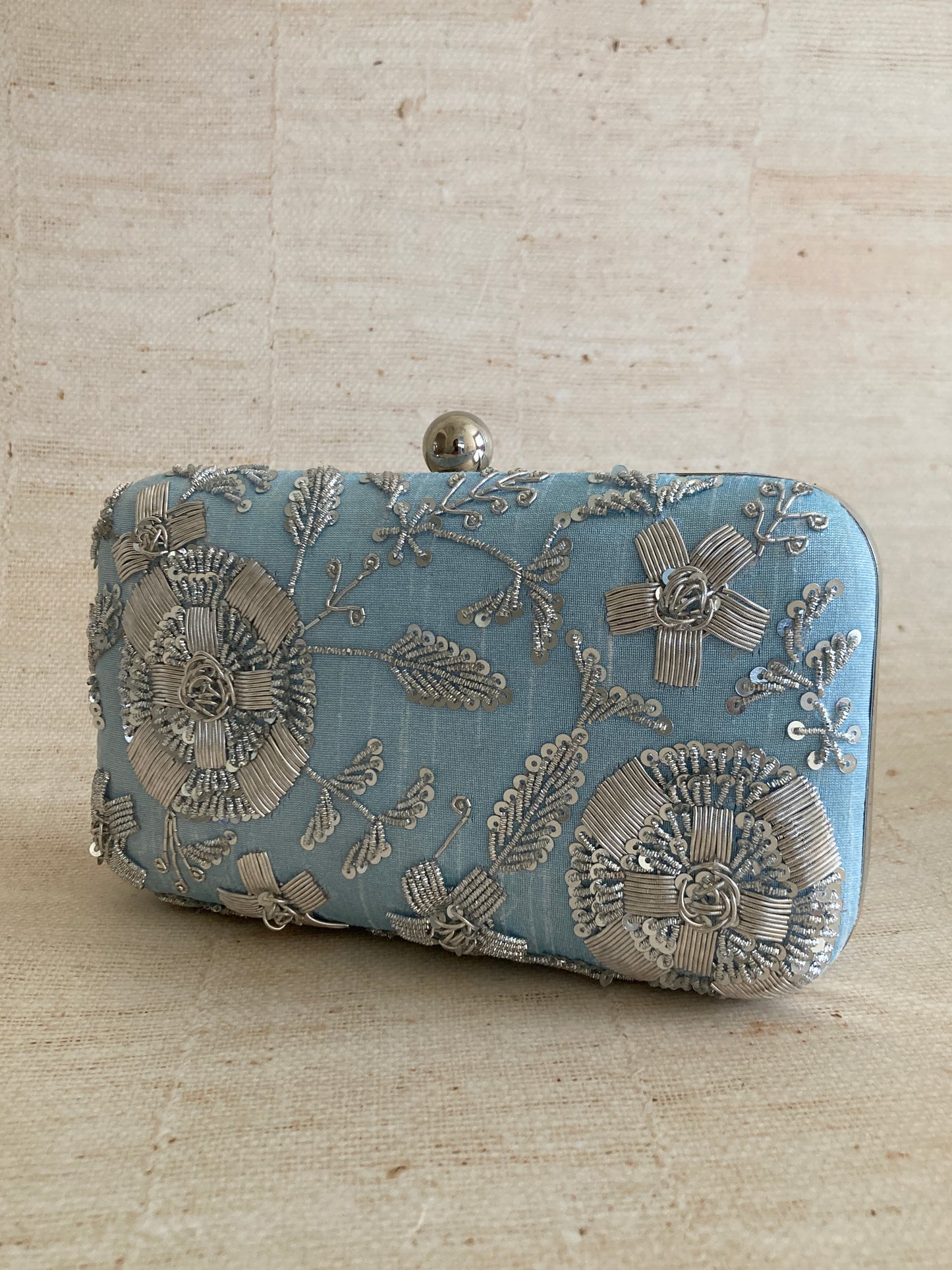Thea Rectangular Clutch (ST1075) (Blue)