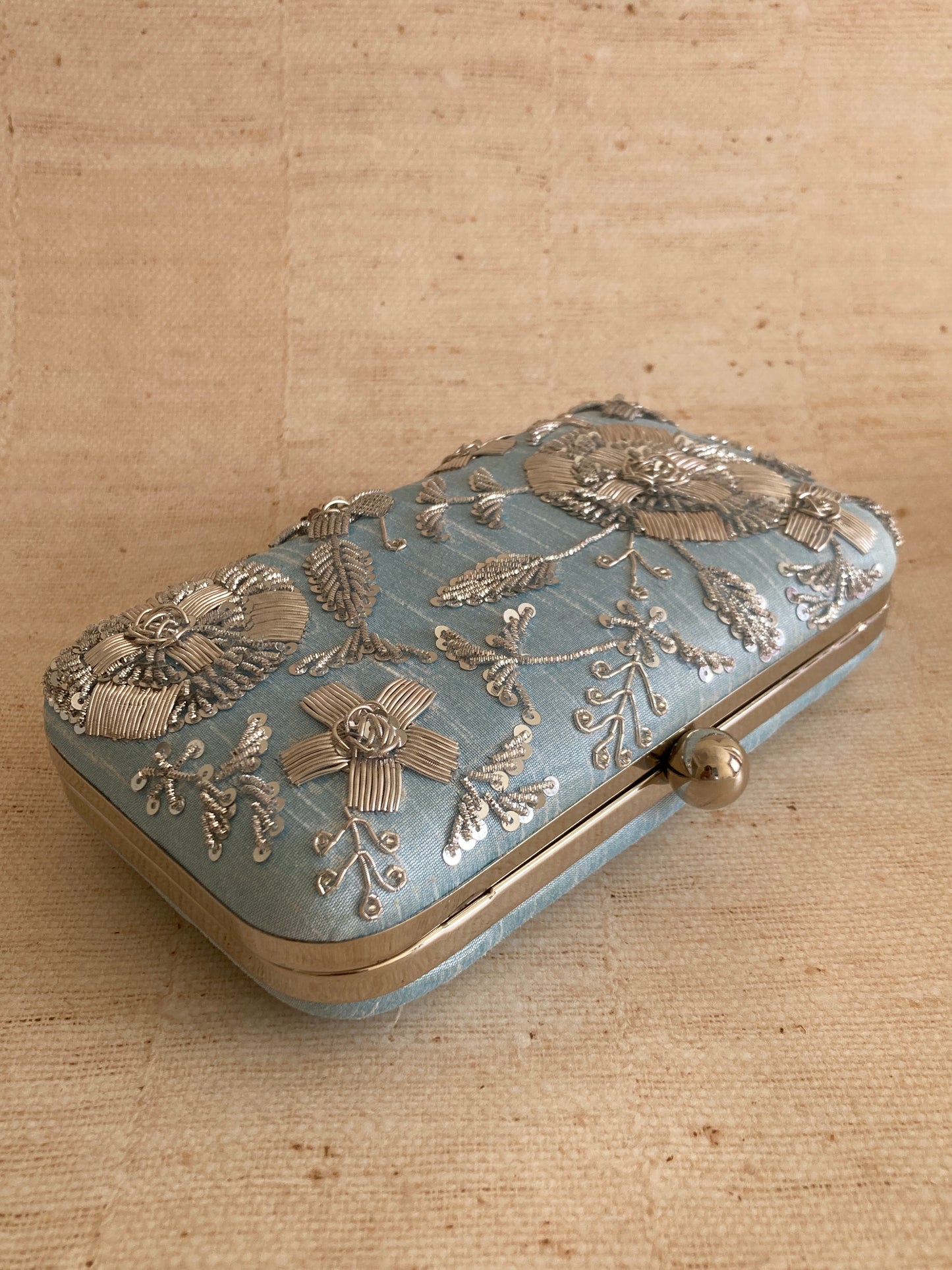 Thea Rectangular Clutch (ST1075) (Blue)
