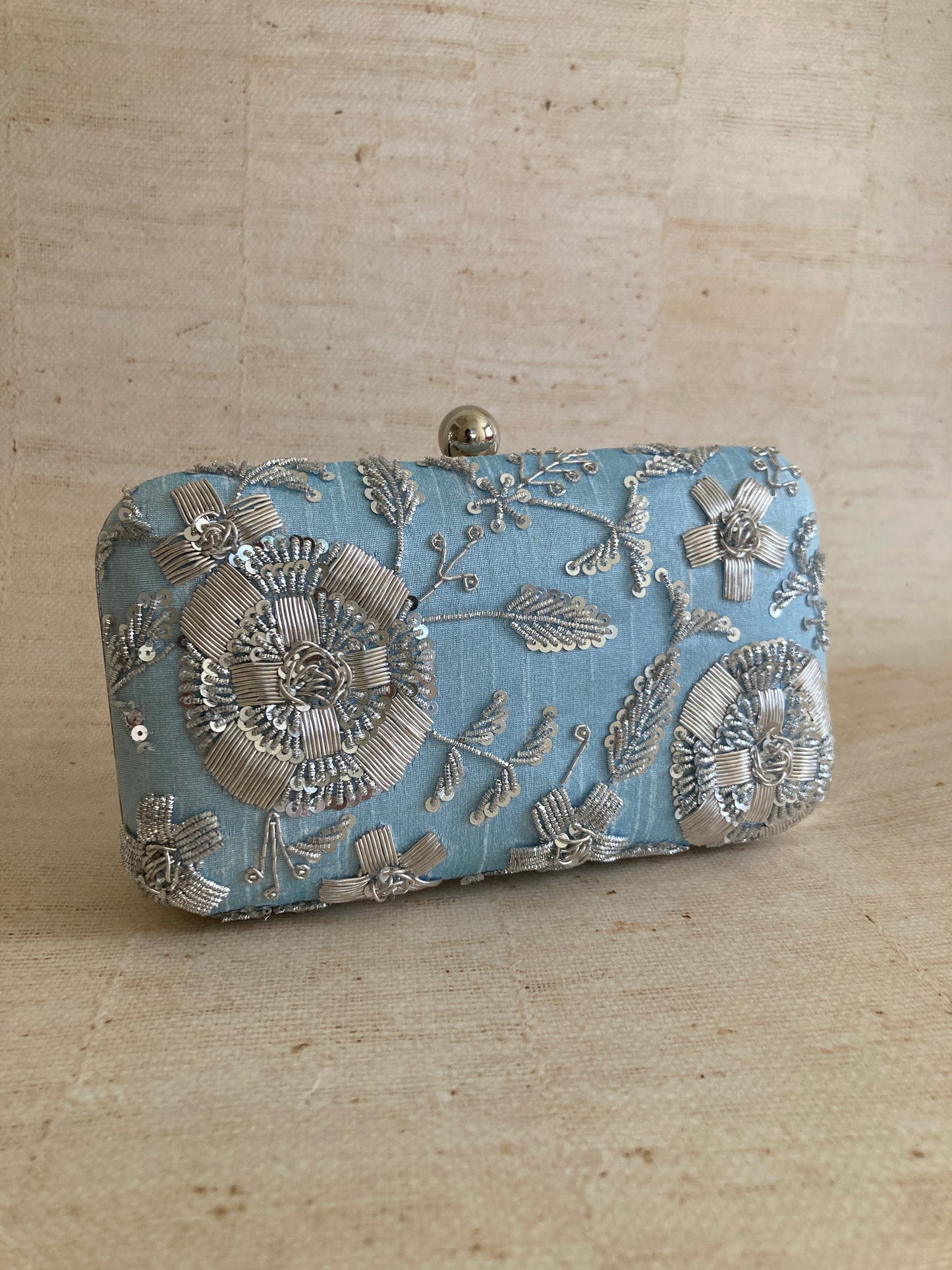 Thea Rectangular Clutch (ST1075) (Blue)