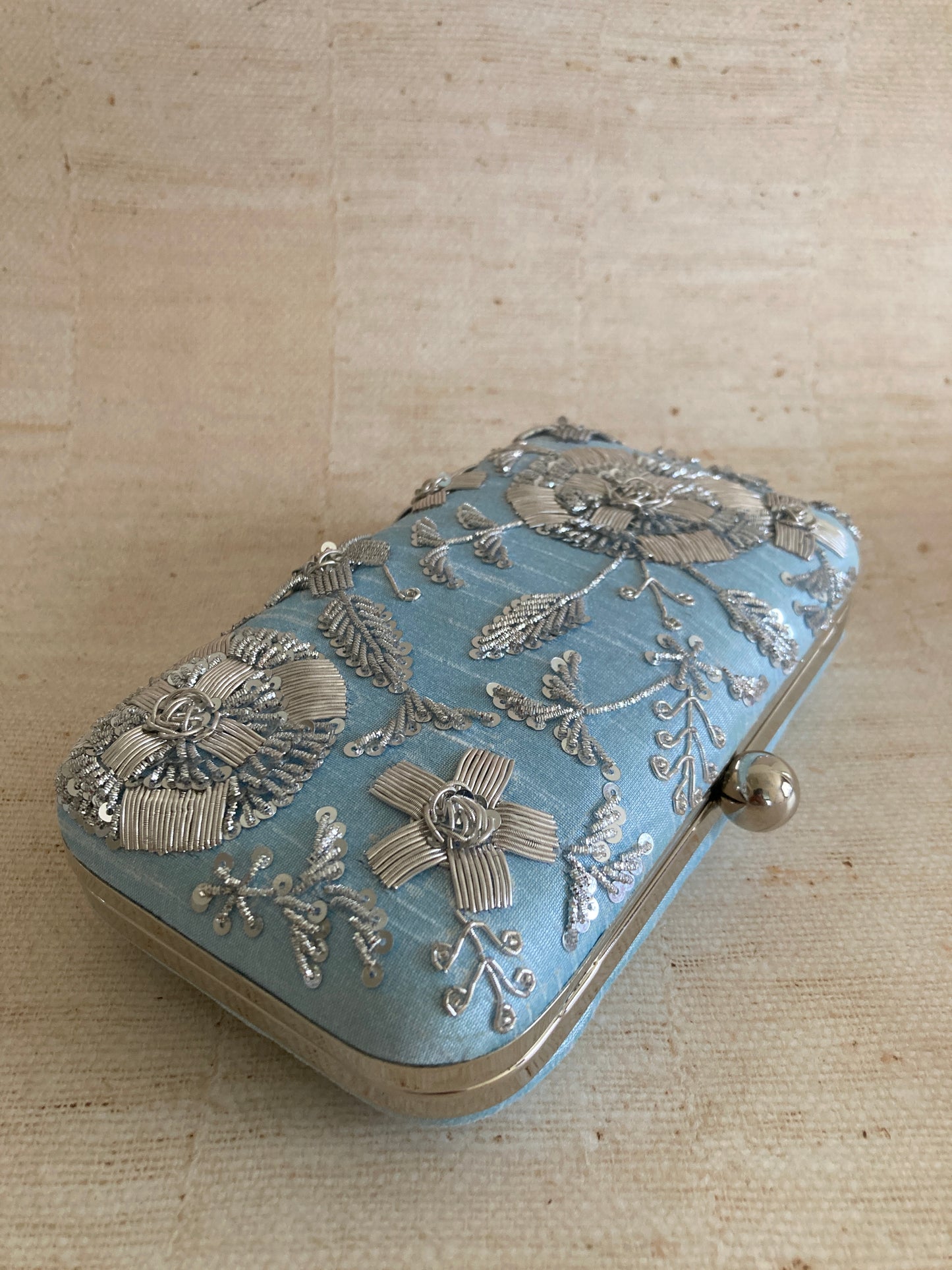 Thea Rectangular Clutch (ST1075) (Blue)