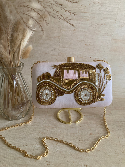 Doli (Rectangular Clutch)(ST734) (Pink)