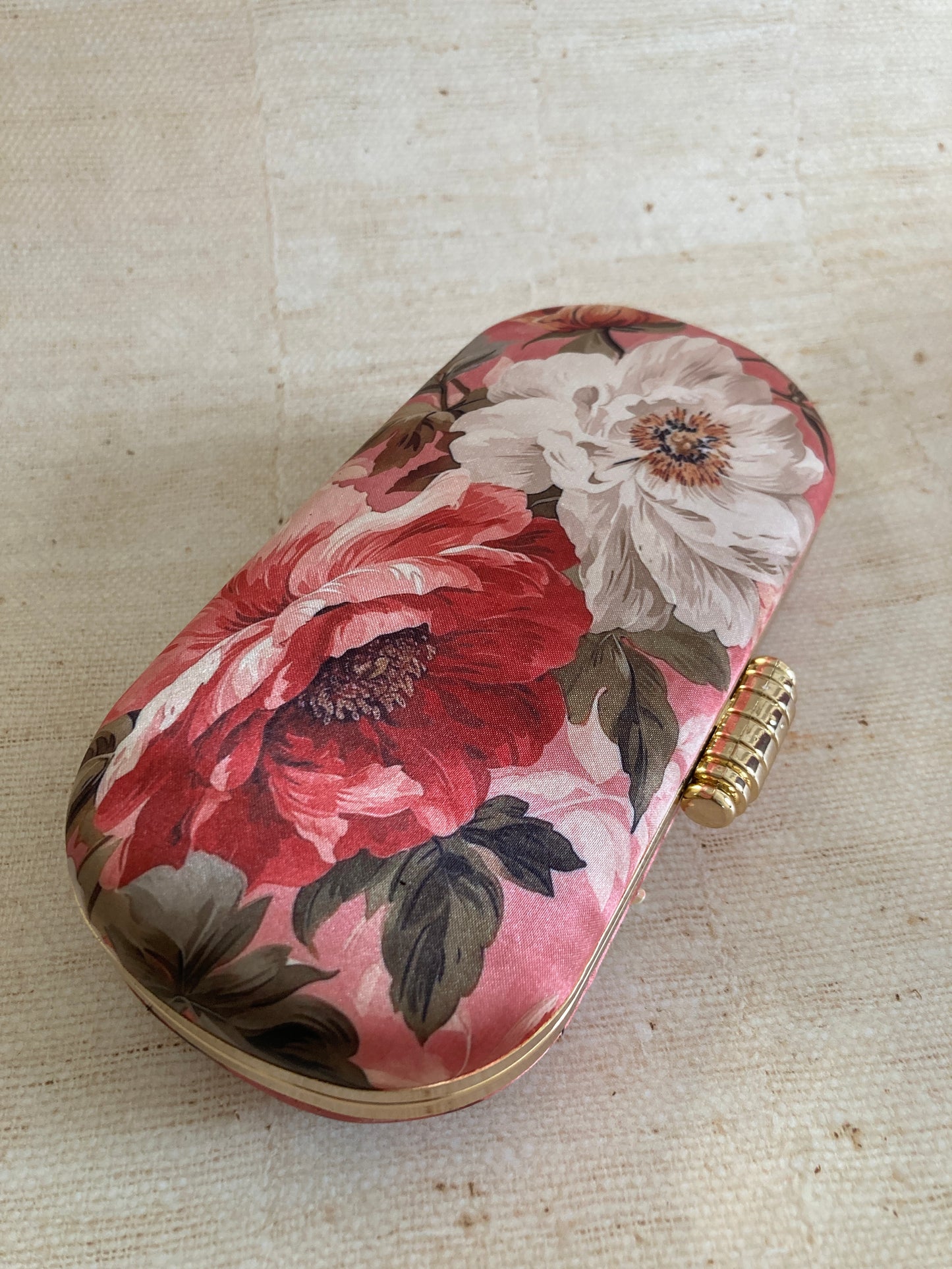 Alyssa Floral Oval Clutch (ST1073) (Pink Multicoloured)