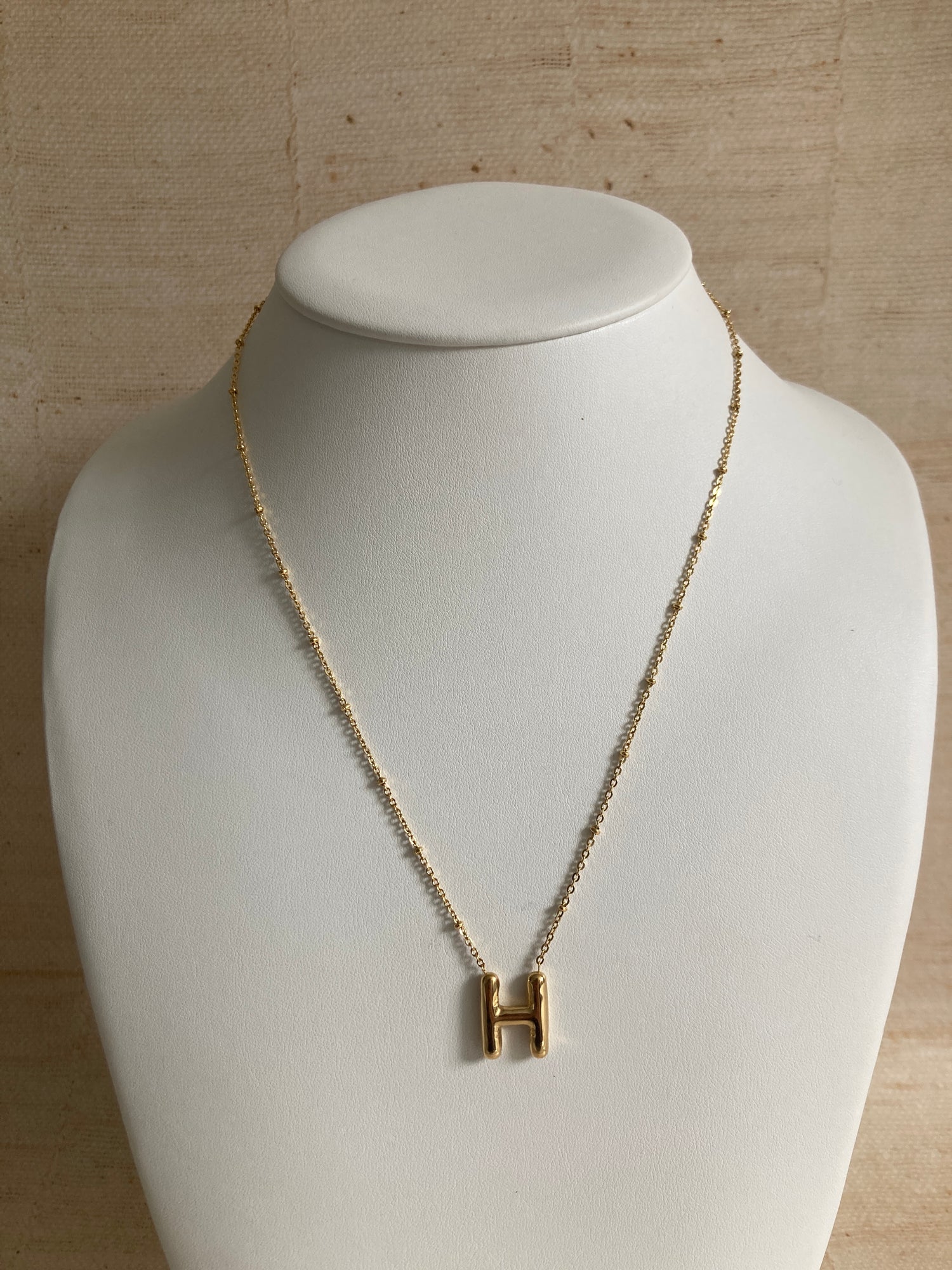 18k Gold Initial Necklace
