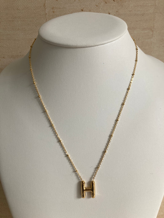 18k Gold Initial Necklace
