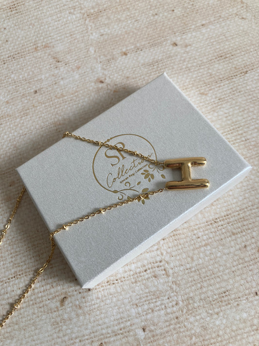 18k Gold Initial Necklace