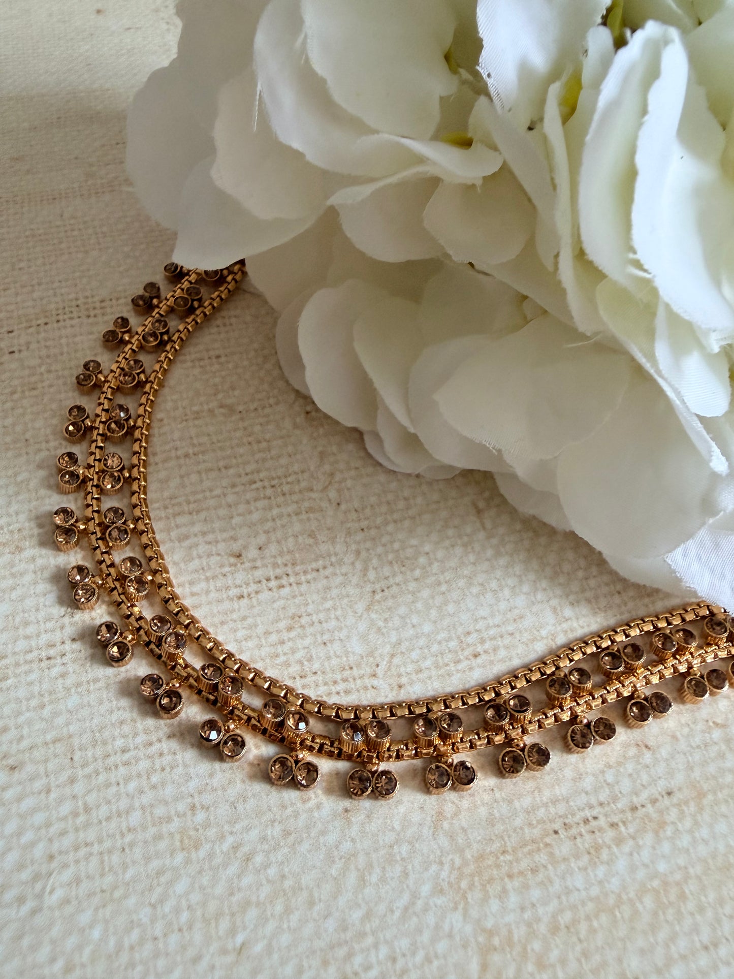 Girls Gold Plated Adjustable Anklets/Payal (ST1060)