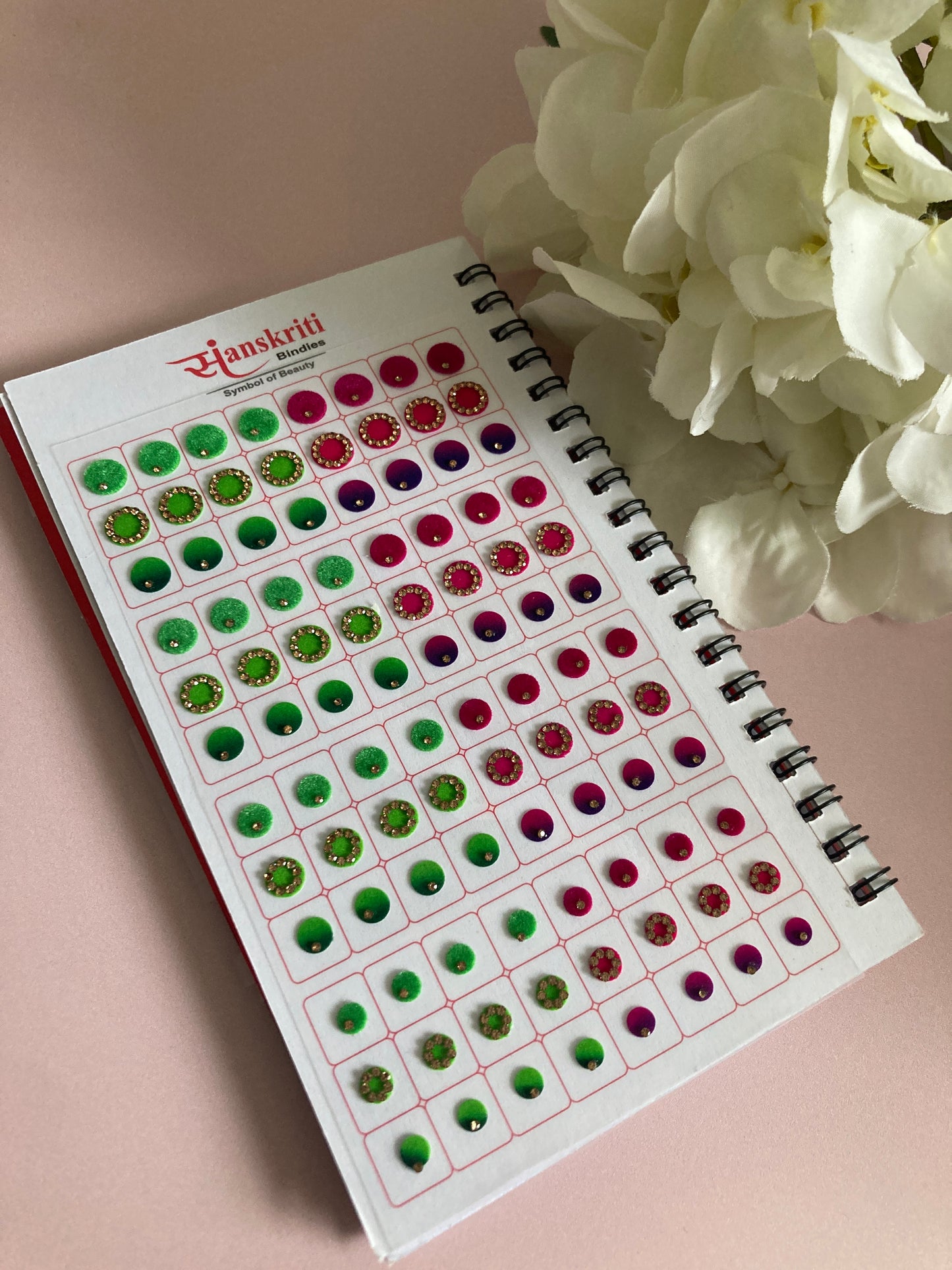 Round Design Colourful 576 Bindi Book (ST907)