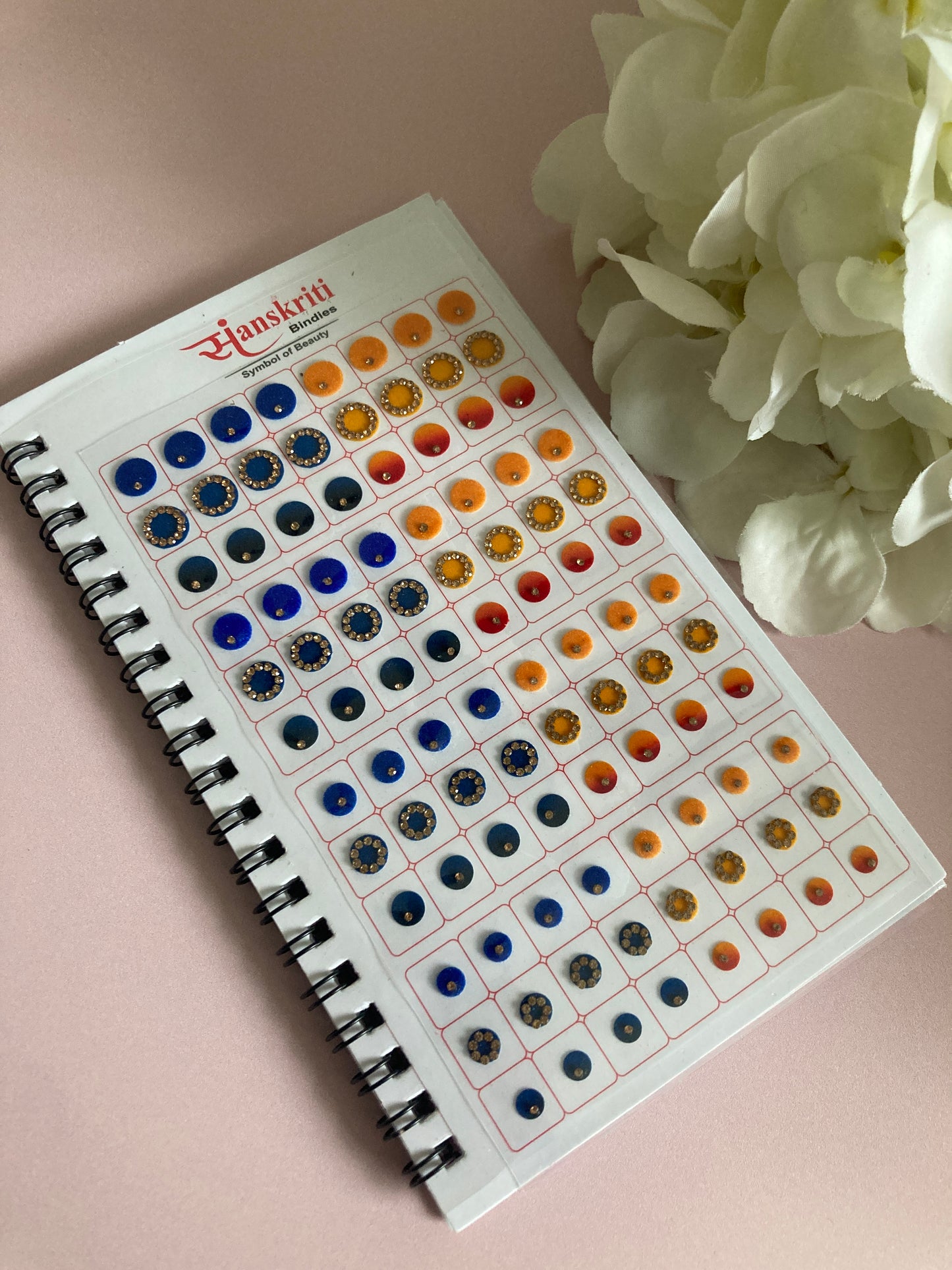 Round Design Colourful 576 Bindi Book (ST907)