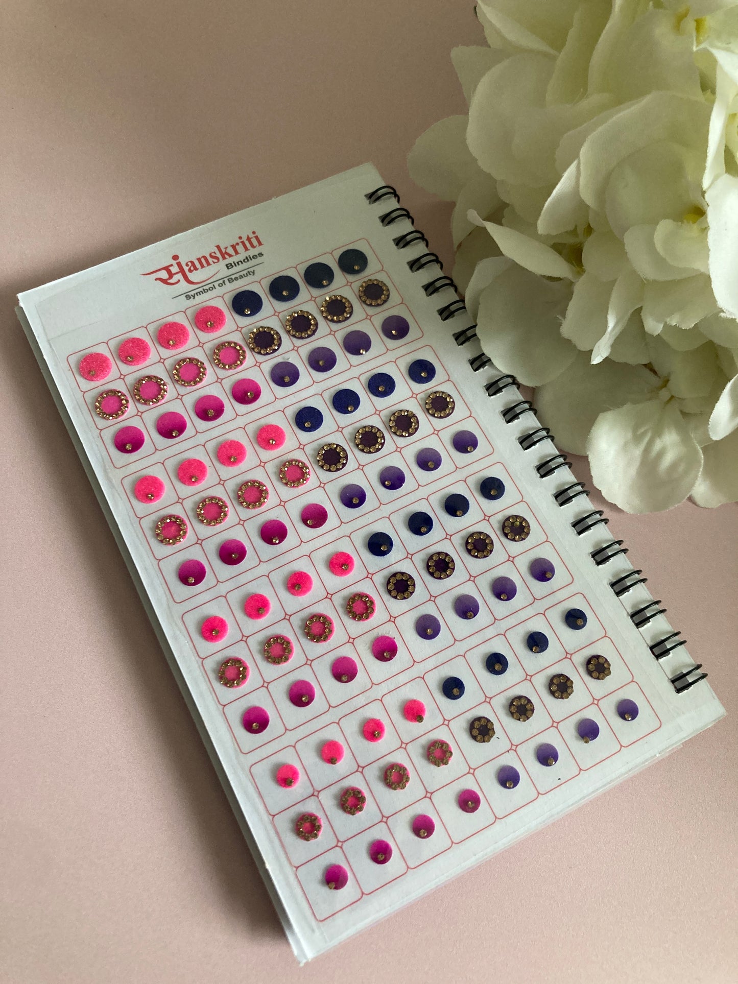 Round Design Colourful 576 Bindi Book (ST907)