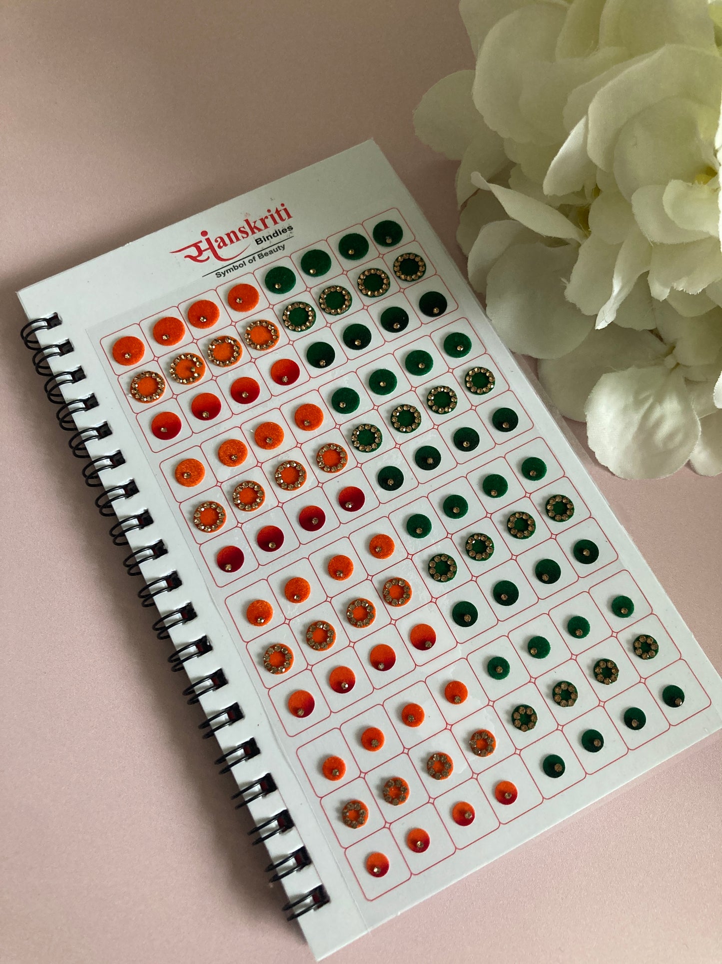 Round Design Colourful 576 Bindi Book (ST907)