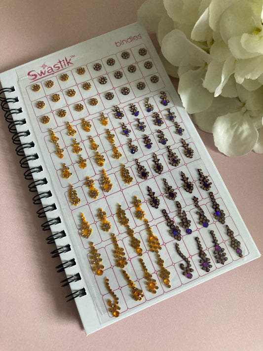 Assorted Fancy And Round Stone Bindi Book (ST896)