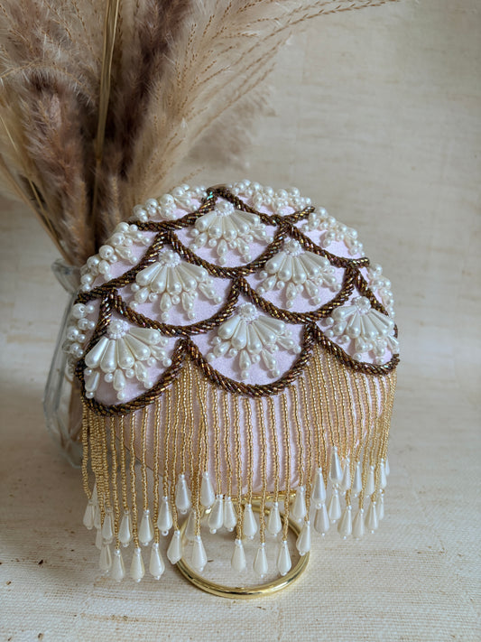 Sophia Pearl Clutch (Pink)(ST141)