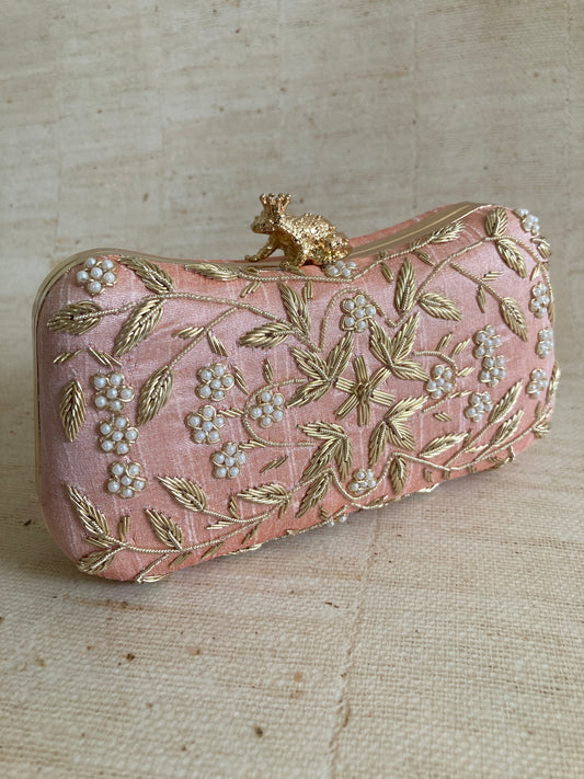 Milani (Rectangular Clutch) (Pink) (ST263)