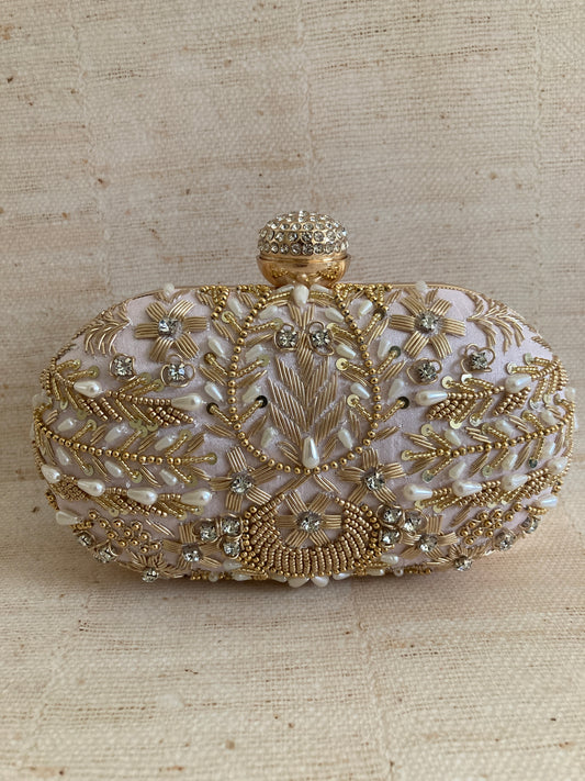 SALE Ambrose (Oval Clutch)(Pink) (ST266)