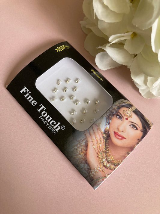Silver Pearl Bindi Pack (ST918) (Small)