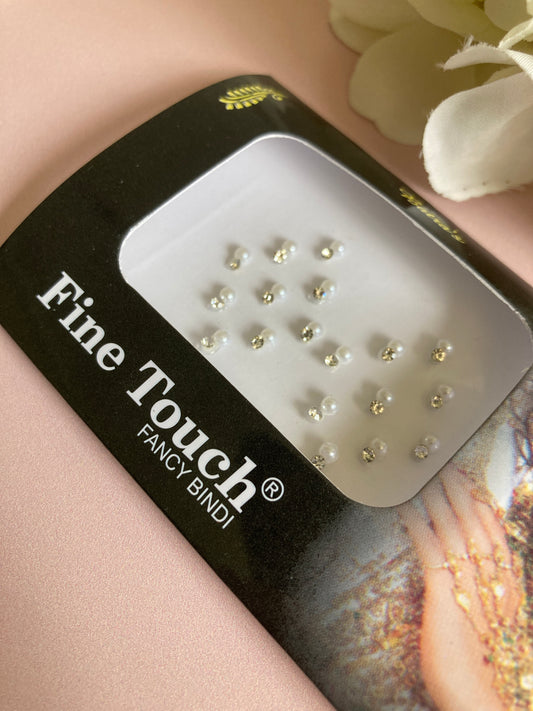 Silver Pearl Bindi Pack (ST918) (Small)