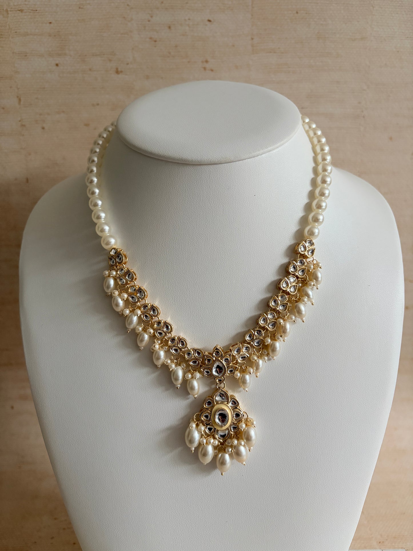 Heer White Kundan Meenakari Pearl Set (ST1105)