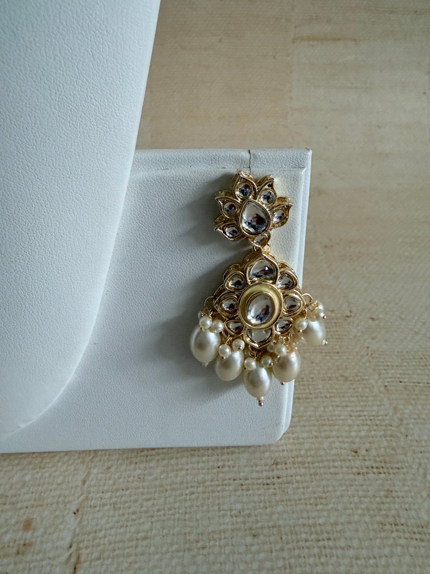 Heer White Kundan Meenakari Pearl Set (ST1105)