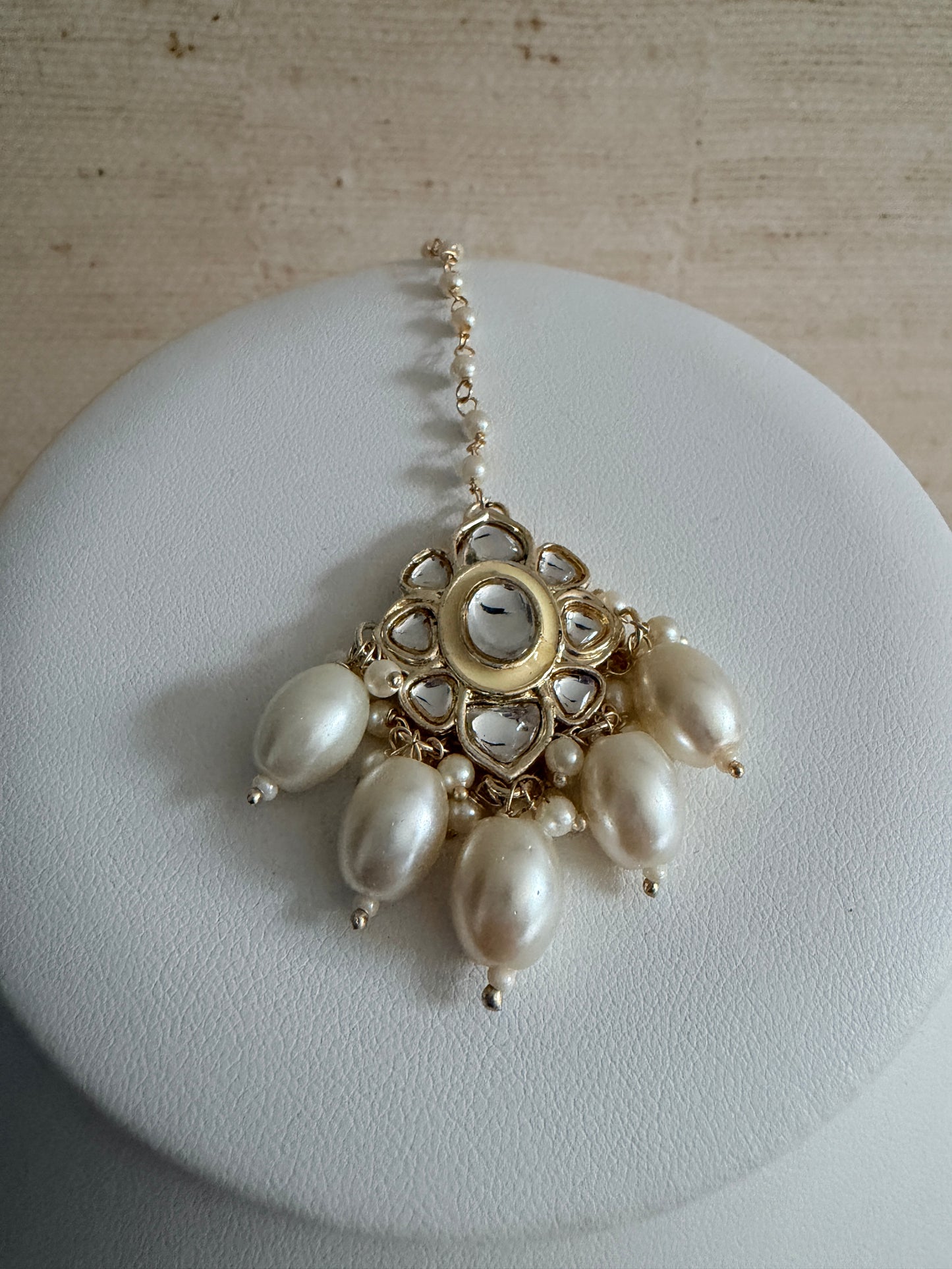 Heer White Kundan Meenakari Pearl Set (ST1105)