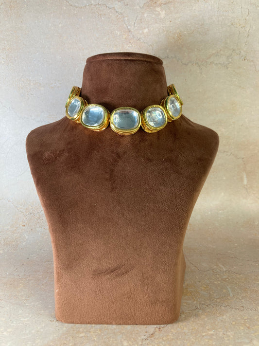 Hania Gold Plated Kundan Set (ST725)