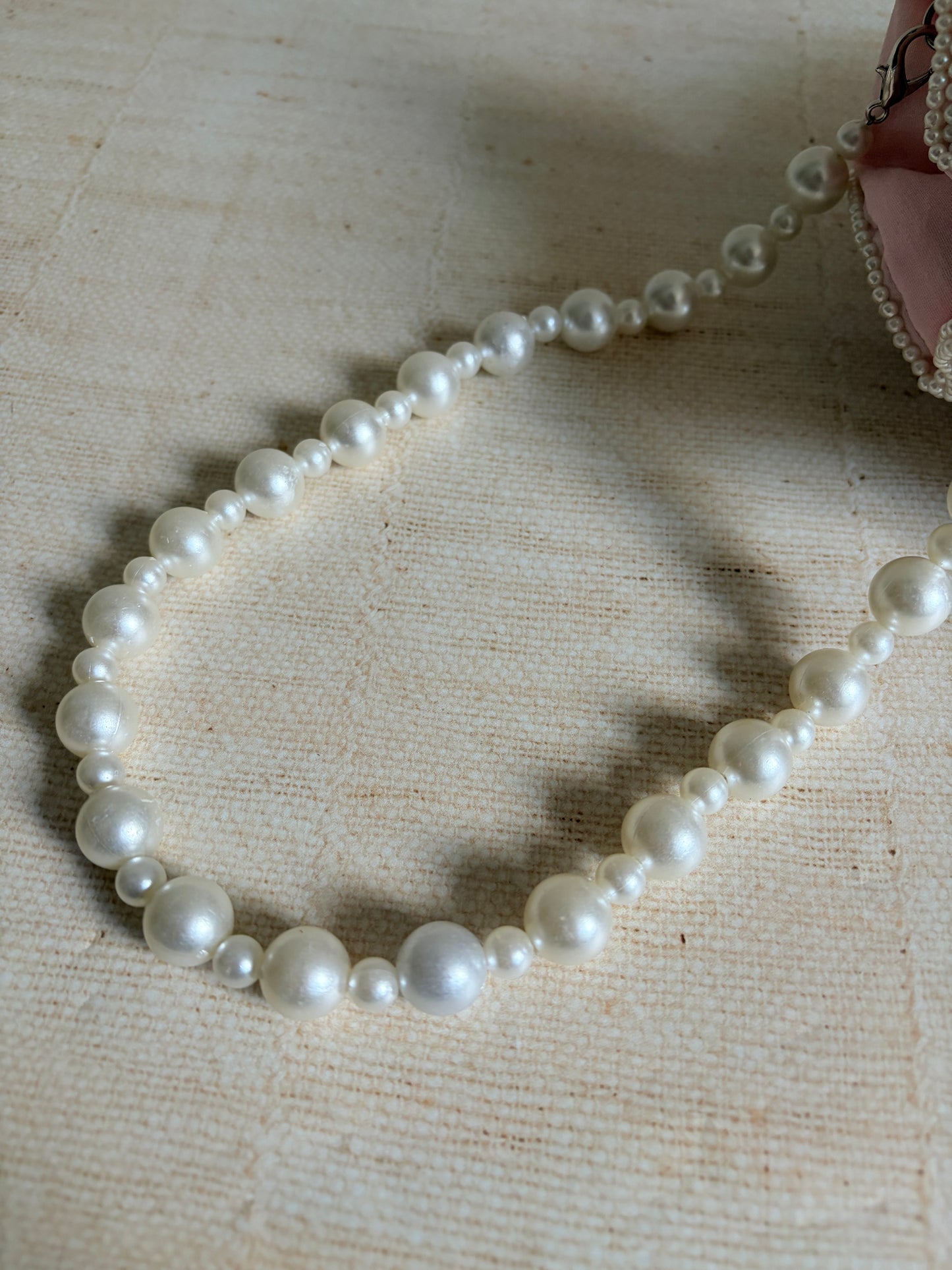 Milly Embellished Pearl Potli (Pink) (ST860)