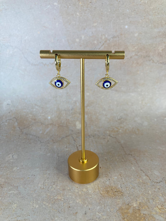 Evil Eye Drop Earrings (ST732)