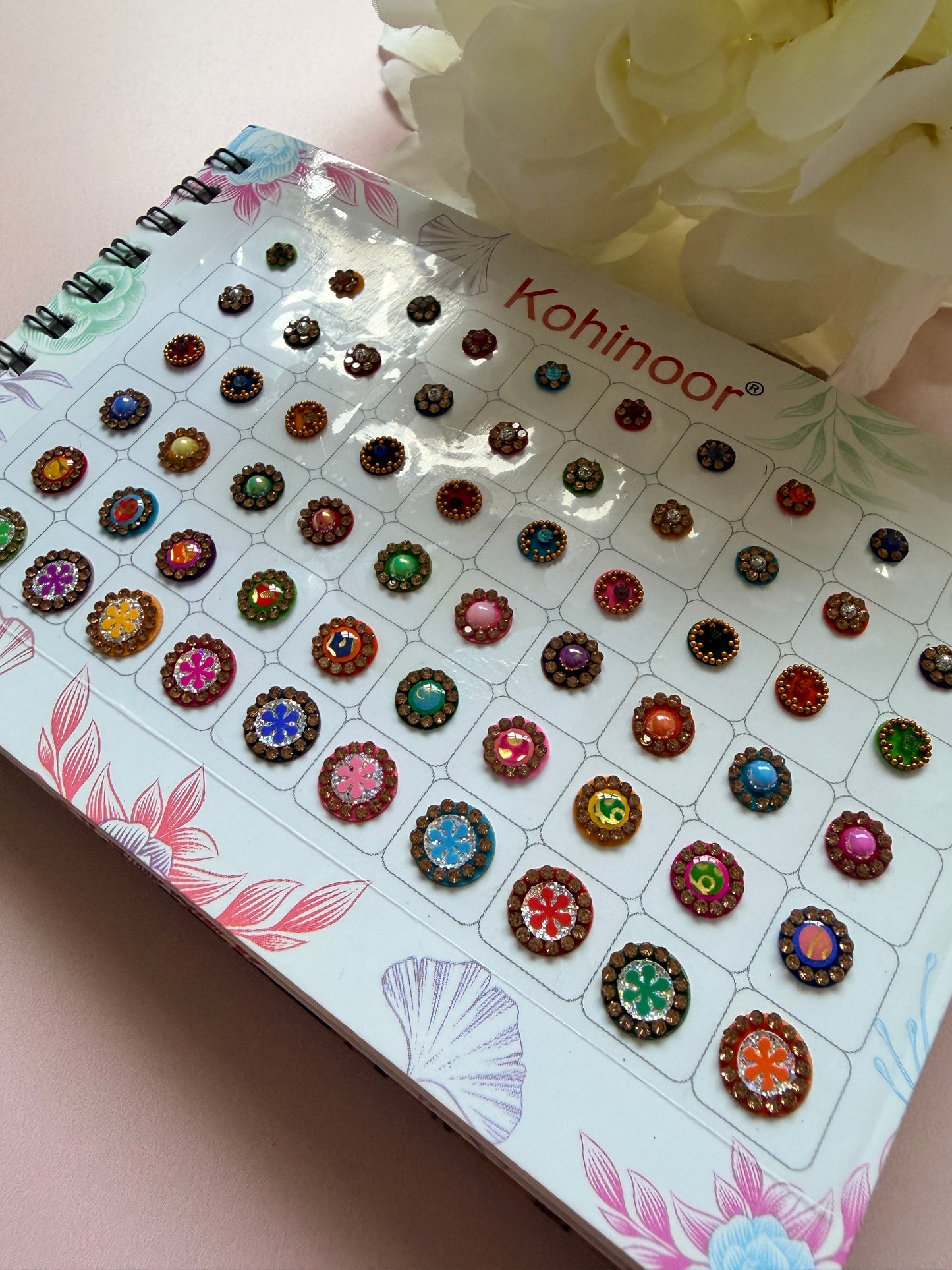 Assorted Round Antique Stone 5 Page 300 Bindi Booklet (ST1120)