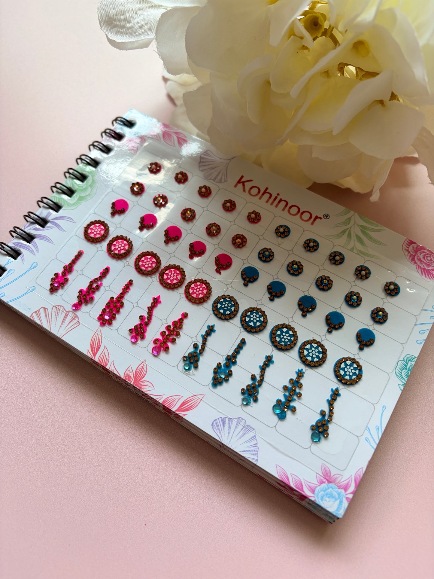 Assorted Designs Antique Stone 5 Page 250 Bindi Booklet (ST1119)