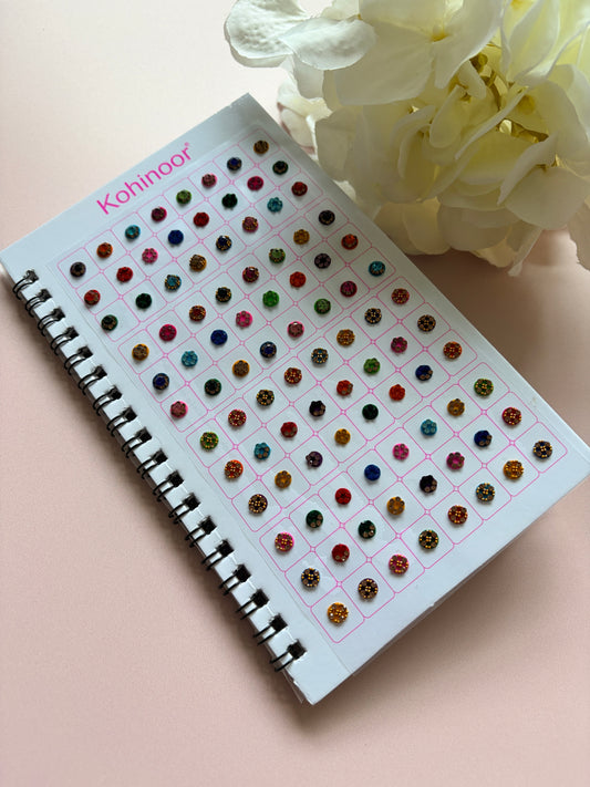 Assorted Designs Fancy 6 Page 612 Bindi Booklet (ST1122)