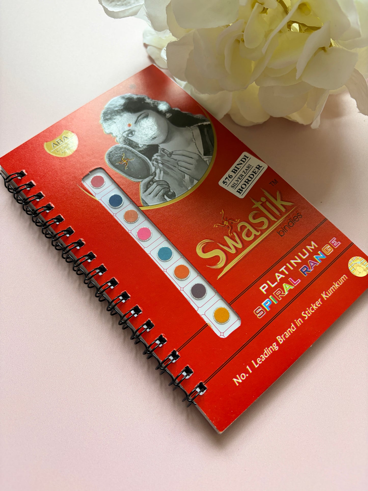 Silver Zari Border Velvet 576 Bindi Booklet (ST699)