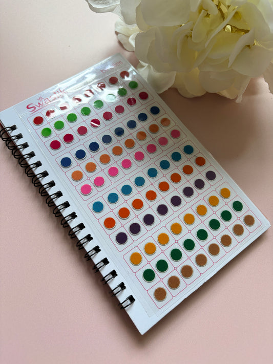 Silver Zari Border Velvet 576 Bindi Booklet (ST699)