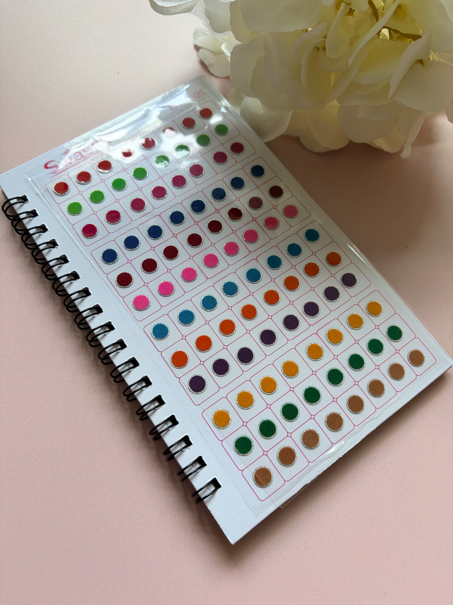 Silver Zari Border Velvet 576 Bindi Booklet (ST699)