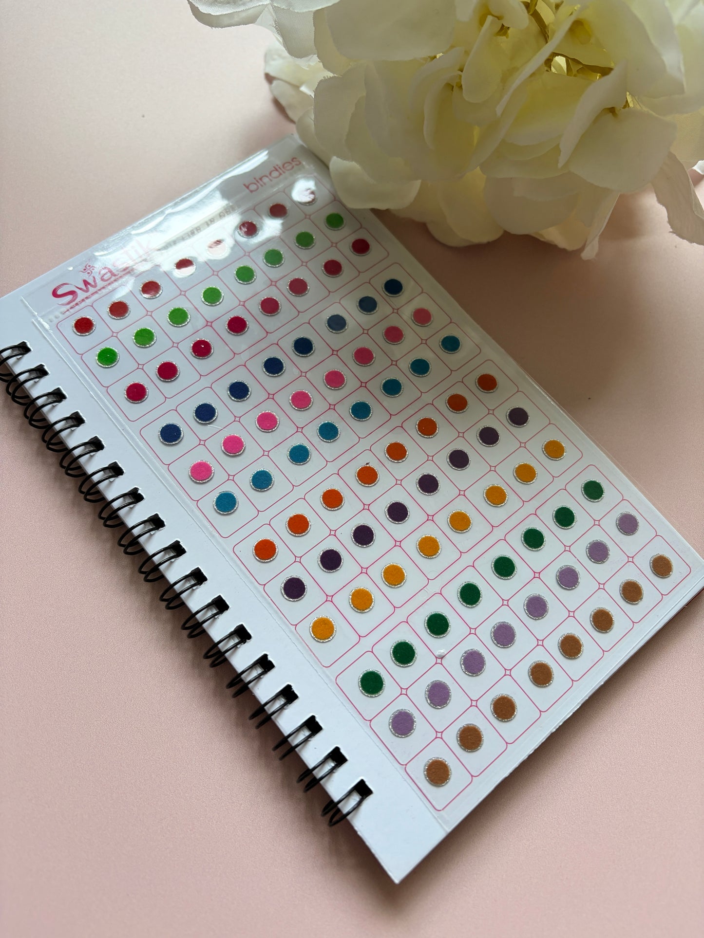 Silver Zari Border Velvet 576 Bindi Booklet (ST699)