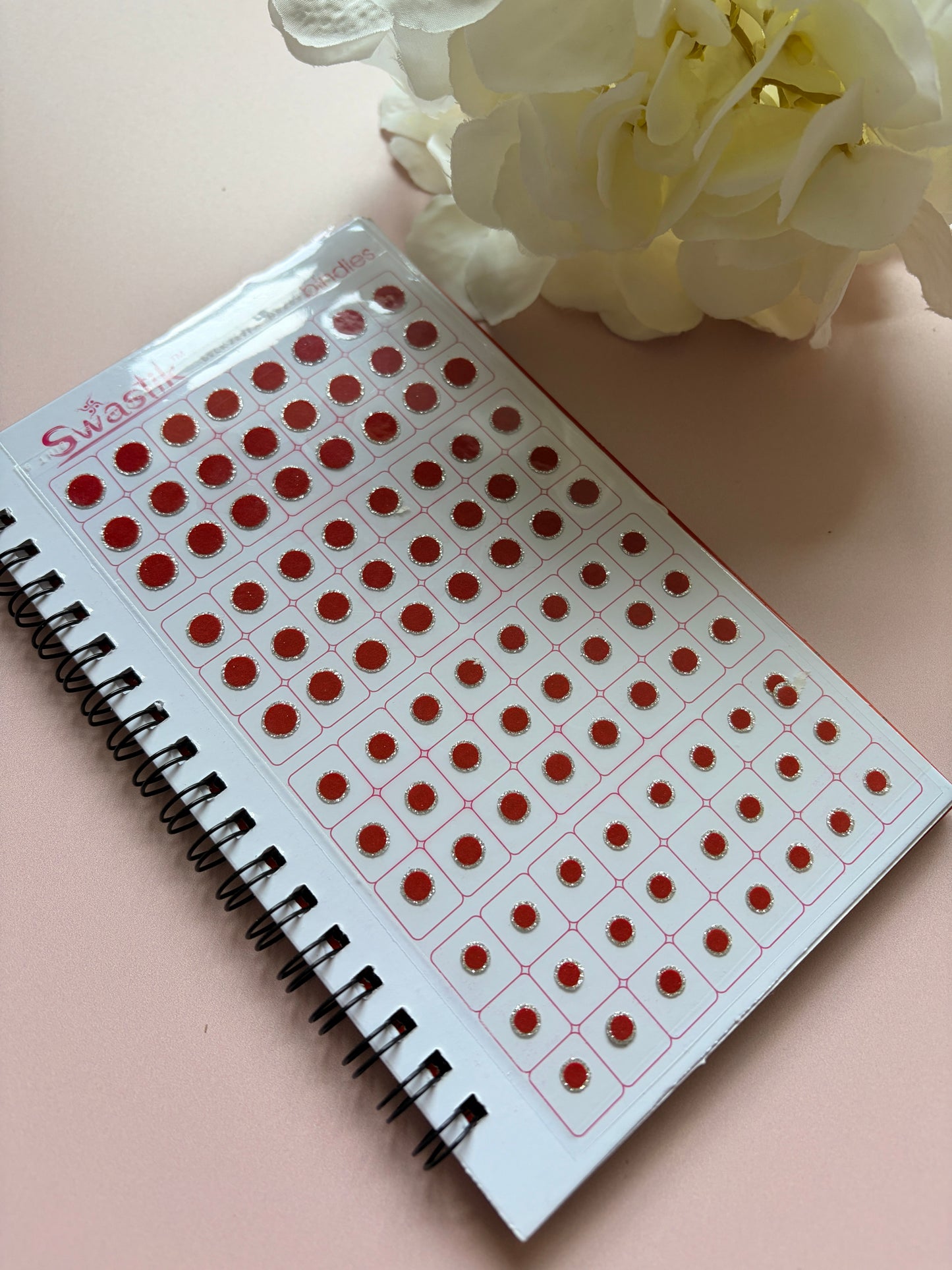 Silver Zari Border Velvet 576 Bindi Booklet (ST699)