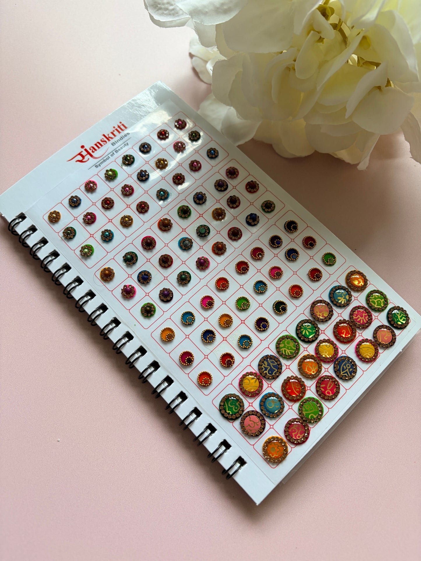 Assorted Fancy Antique Stone 6 Page 576 Bindi Booklet (ST1121)