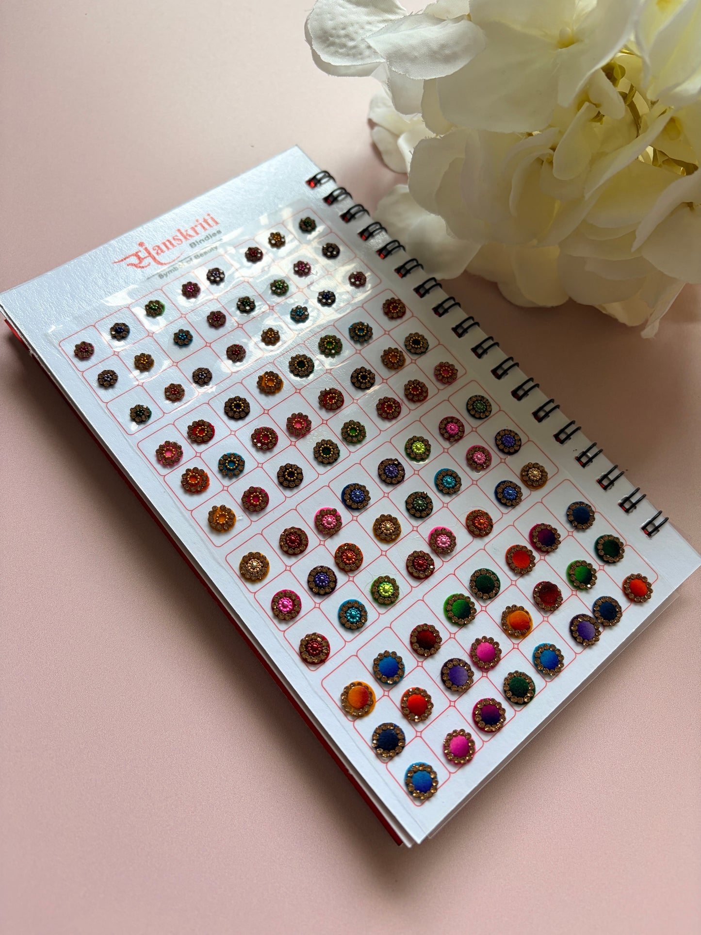 Assorted Fancy Antique Stone 6 Page 576 Bindi Booklet (ST1121)