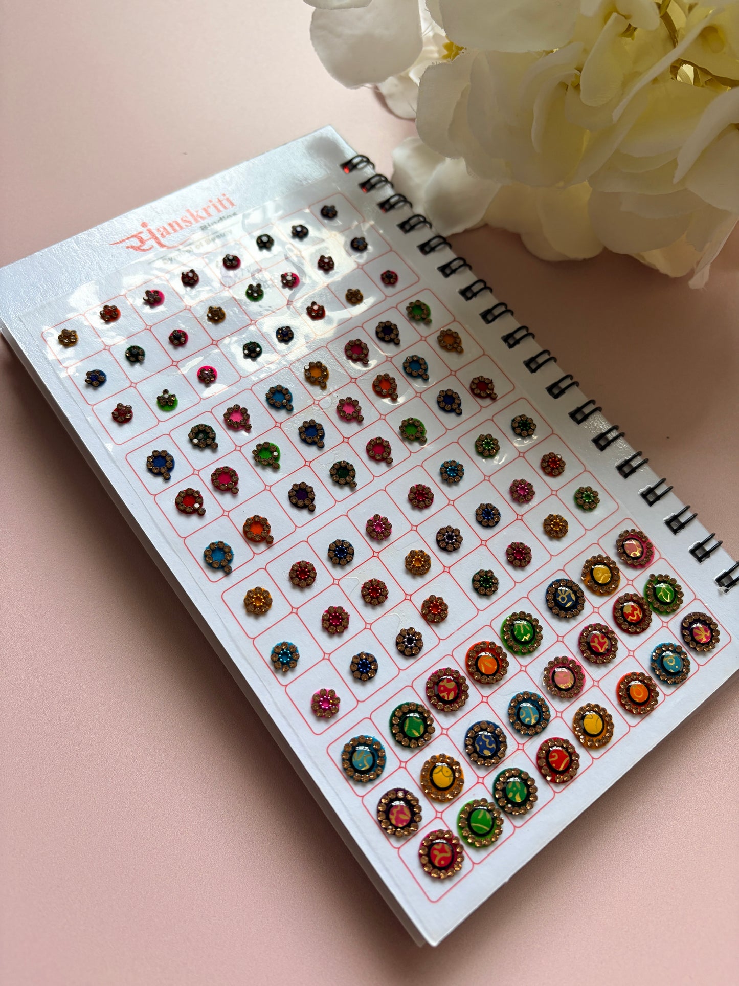 Assorted Fancy Antique Stone 6 Page 576 Bindi Booklet (ST1121)