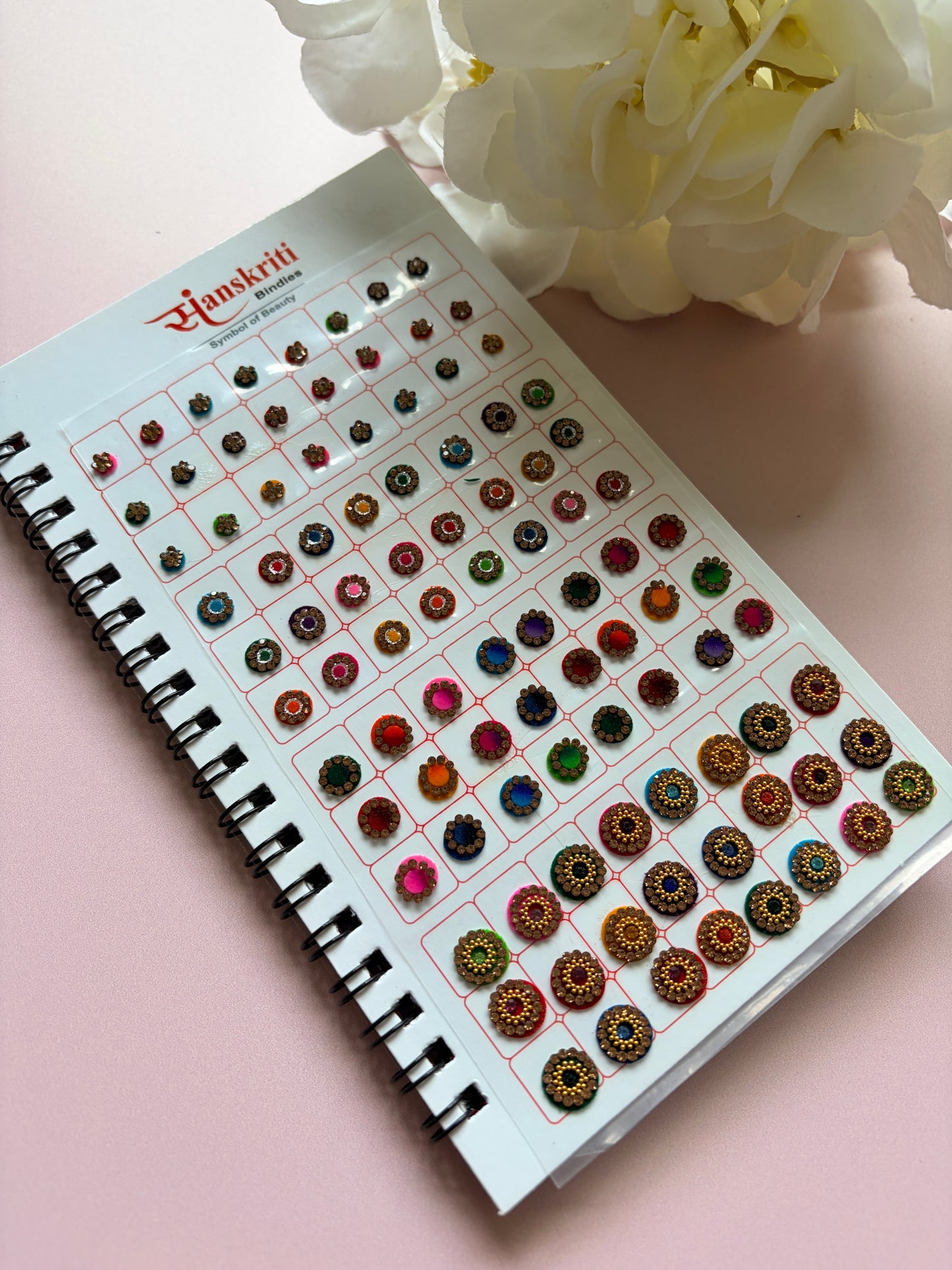 Assorted Fancy Antique Stone 6 Page 576 Bindi Booklet (ST1121)