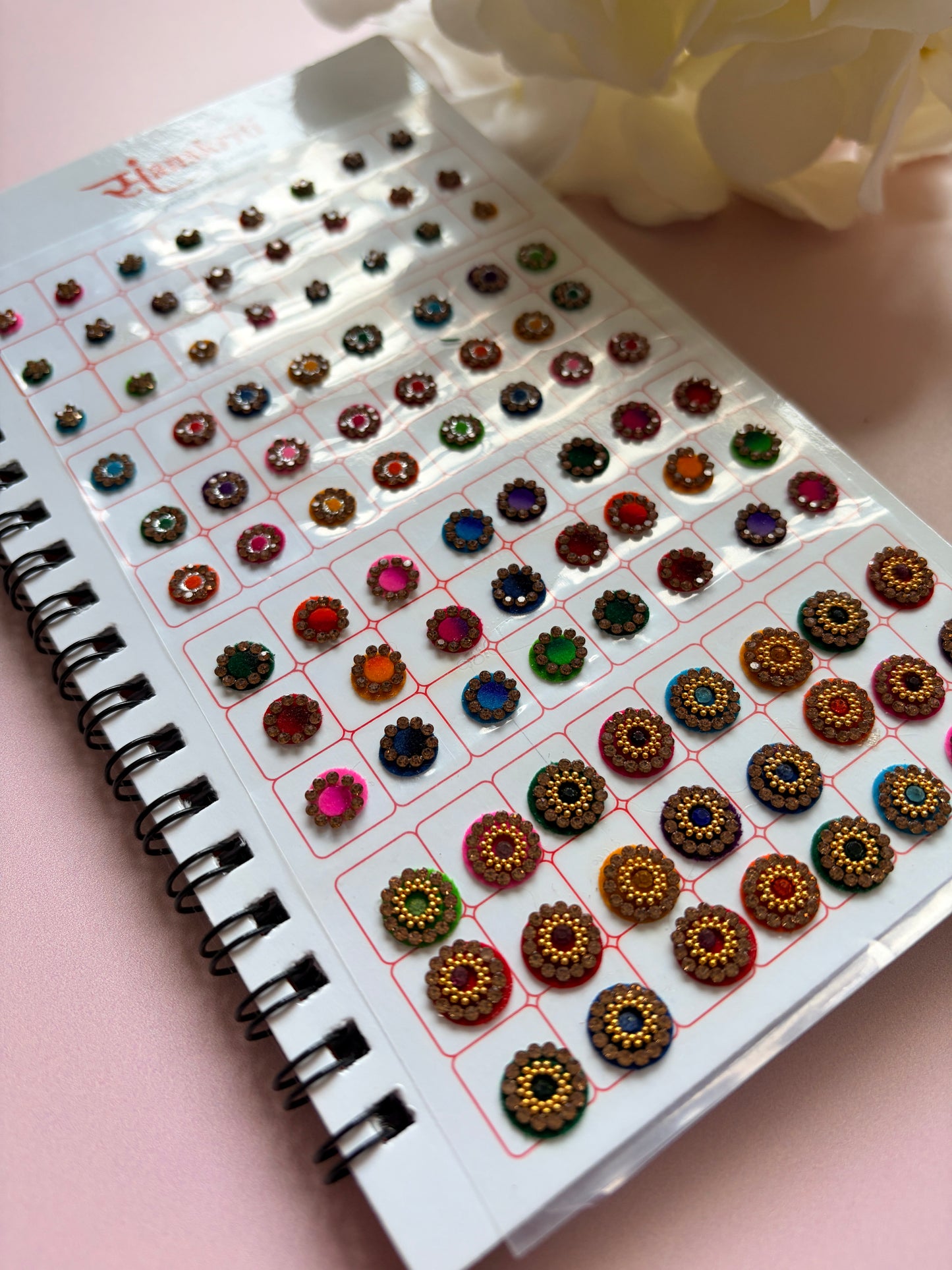 Assorted Fancy Antique Stone 6 Page 576 Bindi Booklet (ST1121)