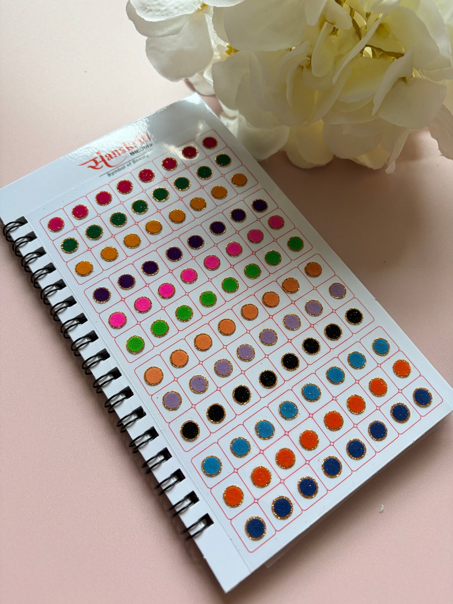 Golden Zari Border Velvet 576 Bindi Booklet (ST699) (2)