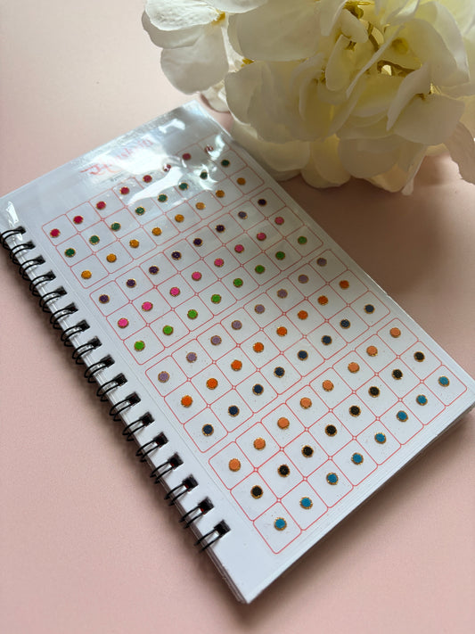 Golden Zari Border Velvet 576 Bindi Booklet (ST699) (2)