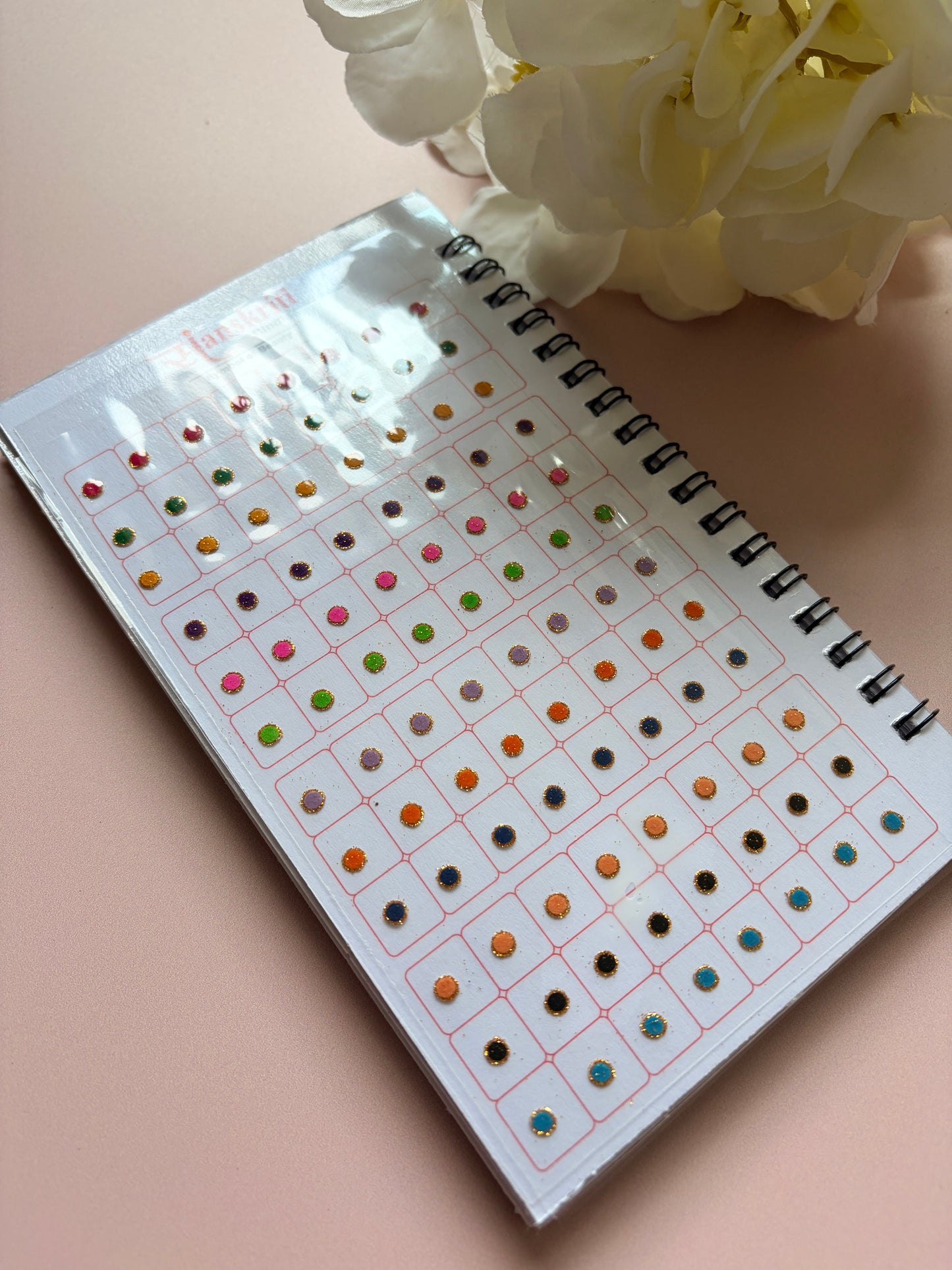 Golden Zari Border Velvet 576 Bindi Booklet (ST699) (2)