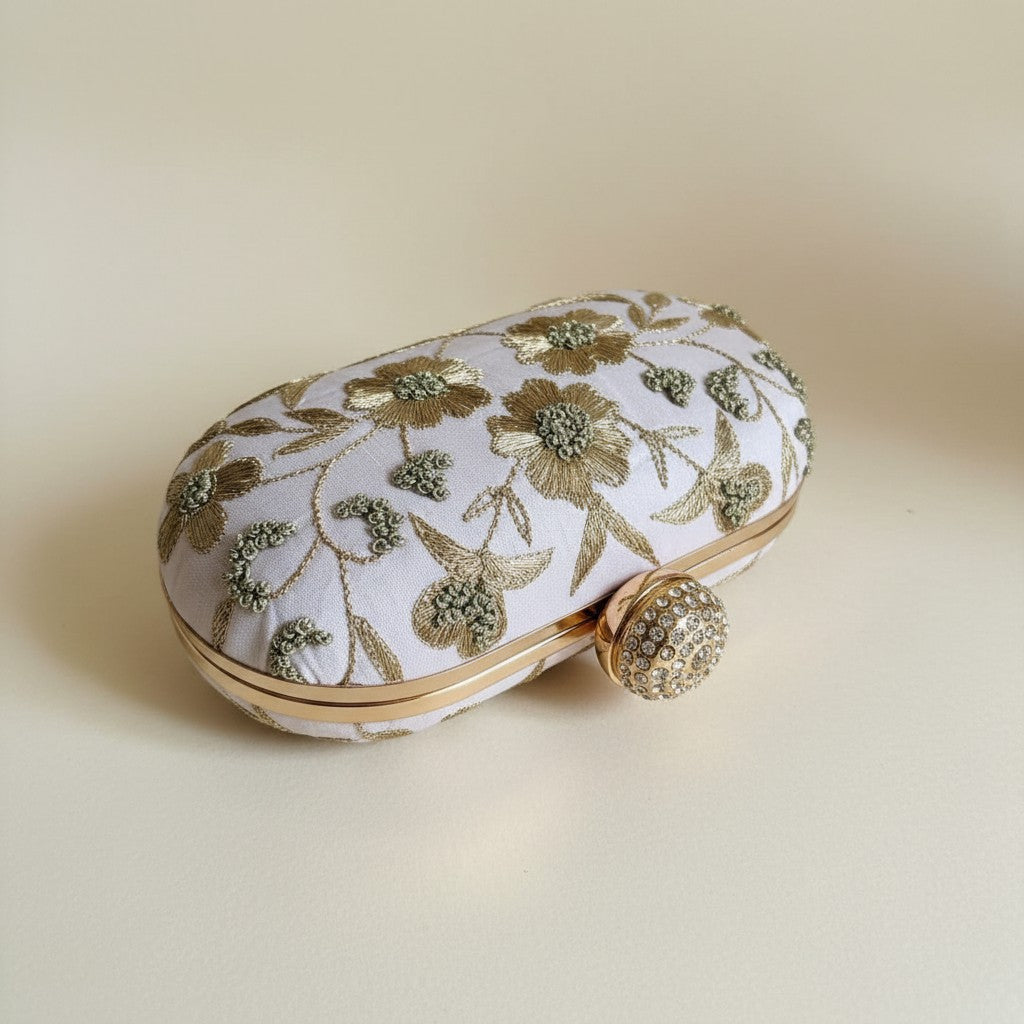 Freya Oval Pink Clutch (ST1159)
